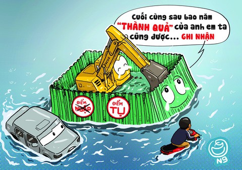 Hí họa Sài Gòn mùa... tụ nước - Ảnh 2. Hí họa Sài Gòn mùa... tụ nước - Ảnh 2.