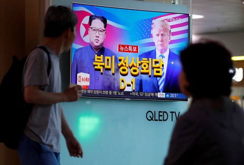 Ông Kim Jong Un rời Singapore ngay sau hội đàm với ông Trump? - Ảnh 1. Ông Kim Jong Un rời Singapore ngay sau hội đàm với ông Trump? - Ảnh 1.