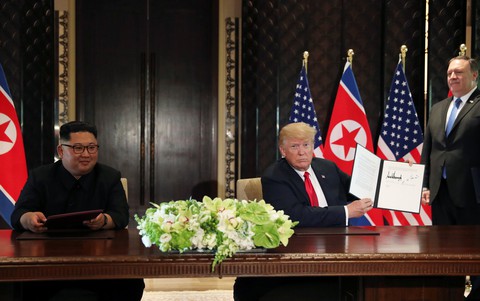 Toàn văn tuyên bố chung của ông Trump và ông Kim Jong Un - Ảnh 1. Toàn văn tuyên bố chung của ông Trump và ông Kim Jong Un - Ảnh 1.