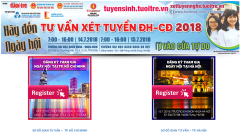 Bắt đầu nhận đăng ký Ngày hội tư vấn xét tuyển 2018 - Ảnh 1. Bắt đầu nhận đăng ký Ngày hội tư vấn xét tuyển 2018 - Ảnh 1.