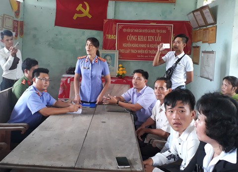 Viện Kiểm sát huyện Cái Nước xin lỗi dân vì truy tố oan - Ảnh 1. Viện Kiểm sát huyện Cái Nước xin lỗi dân vì truy tố oan - Ảnh 1.