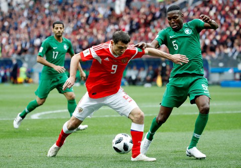 Nga đè bẹp Saudi Arabia 5-0 ở trận khai mạc World Cup 2018 - Ảnh 1. Nga đè bẹp Saudi Arabia 5-0 ở trận khai mạc World Cup 2018 - Ảnh 1.
