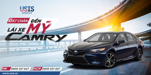 Chương trình “Đặt chân đến Mỹ - Lái xe Camry” cùng USIS Group - Ảnh 1. Chương trình “Đặt chân đến Mỹ - Lái xe Camry” cùng USIS Group - Ảnh 1.