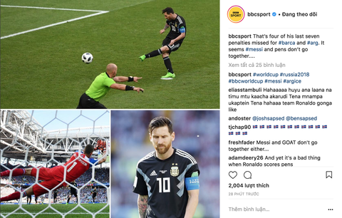 Đá hỏng penalty, Messi bị chế ảnh thành... Miss - Ảnh 10. Đá hỏng penalty, Messi bị chế ảnh thành... Miss - Ảnh 10.