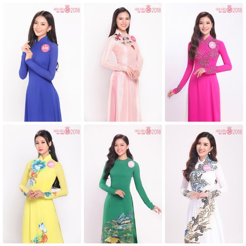 Thí sinh Hoa hậu Việt Nam duyên dáng trong tà áo dài - Ảnh 1. Thí sinh Hoa hậu Việt Nam duyên dáng trong tà áo dài - Ảnh 1.