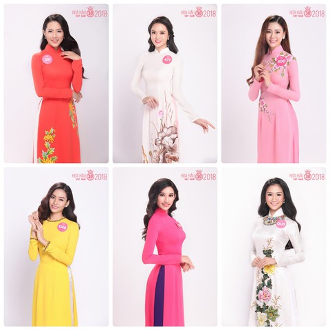 Thí sinh Hoa hậu Việt Nam duyên dáng trong tà áo dài - Ảnh 5. Thí sinh Hoa hậu Việt Nam duyên dáng trong tà áo dài - Ảnh 5.