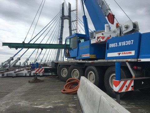 Cuối năm 2018 mới sửa xong cầu Vàm Cống - Ảnh 3. Cuối năm 2018 mới sửa xong cầu Vàm Cống - Ảnh 3.