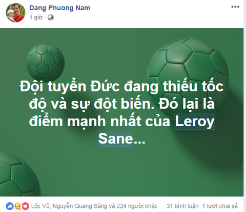 Đức thua Mexico 0-1, mạng xã hội nhớ... da diết Sane! - Ảnh 2. Đức thua Mexico 0-1, mạng xã hội nhớ... da diết Sane! - Ảnh 2.