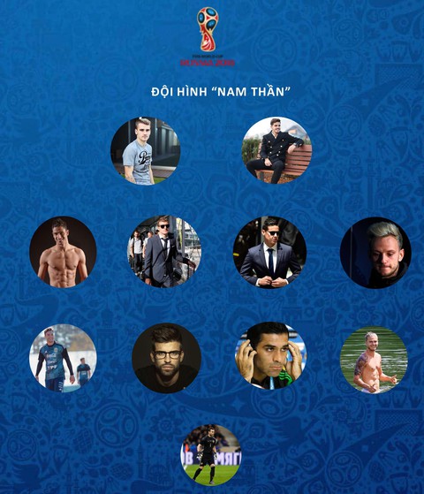Ngắm đội hình 11 nam thần đẹp trai nhất World Cup 2018 - Ảnh 1. Ngắm đội hình 11 nam thần đẹp trai nhất World Cup 2018 - Ảnh 1.
