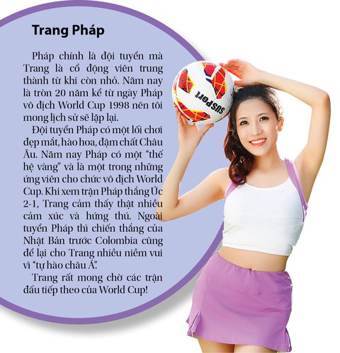 World Cup: sao Việt thích Brazil, Pháp, Đức... - Ảnh 3. World Cup: sao Việt thích Brazil, Pháp, Đức... - Ảnh 3.