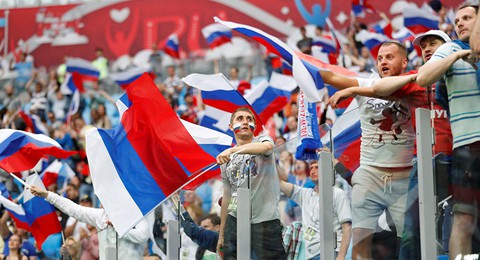 Tất cả người Nga đã biết đến World Cup 2018 - Ảnh 1. Tất cả người Nga đã biết đến World Cup 2018 - Ảnh 1.