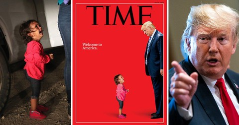 Em bé nức nở trước ông Trump trên bìa Time chỉ là một nửa sự thật - Ảnh 1. Em bé nức nở trước ông Trump trên bìa Time chỉ là một nửa sự thật - Ảnh 1.
