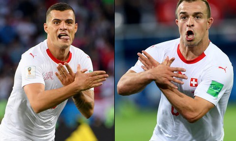 Mừng bàn thắng ẩn ý chính trị, Shaqiri và Xhaka bị FIFA điều tra - Ảnh 1. Mừng bàn thắng ẩn ý chính trị, Shaqiri và Xhaka bị FIFA điều tra - Ảnh 1.