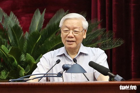 Tổng bí thư: Cuộc chiến chống giặc nội xâm còn chịu sức ép nhiều phía - Ảnh 1. Tổng bí thư: Cuộc chiến chống giặc nội xâm còn chịu sức ép nhiều phía - Ảnh 1.