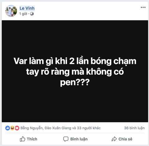 Danh thủ và cư dân mạng xôn xao bàn tán về VAR - Ảnh 6. Danh thủ và cư dân mạng xôn xao bàn tán về VAR - Ảnh 6.