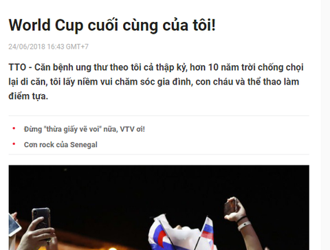 World Cup trong mắt tôi: Thư gửi anh Nam - Ảnh 1. World Cup trong mắt tôi: Thư gửi anh Nam - Ảnh 1.