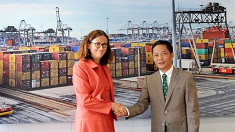 FTA Việt Nam - EU đã hoàn tất khâu rà soát, chuẩn bị ký kết - Ảnh 1. FTA Việt Nam - EU đã hoàn tất khâu rà soát, chuẩn bị ký kết - Ảnh 1.