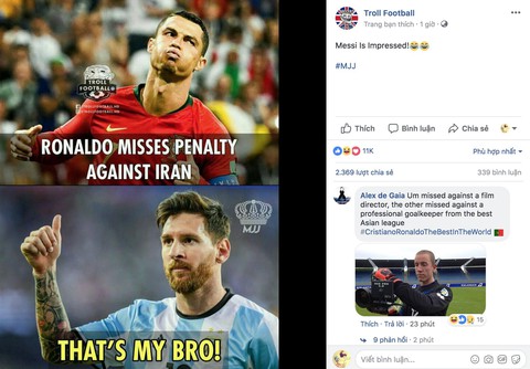 Ronaldo xấu xí, dân mạng... chúc mừng Messi - Ảnh 4. Ronaldo xấu xí, dân mạng... chúc mừng Messi - Ảnh 4.