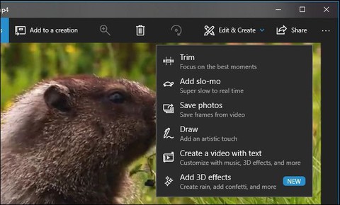Hướng dẫn sử dụng công cụ chỉnh sửa video ẩn của Windows 10 - Ảnh 3. Hướng dẫn sử dụng công cụ chỉnh sửa video ẩn của Windows 10 - Ảnh 3.