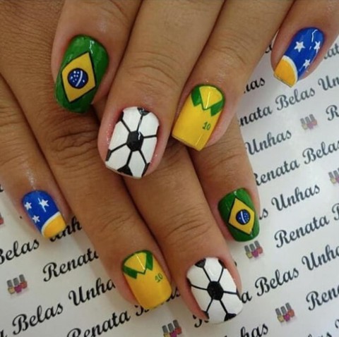 10 bộ nail cực chất cổ vũ vòng 1/8 World Cup - Ảnh 8. 10 bộ nail cực chất cổ vũ vòng 1/8 World Cup - Ảnh 8.