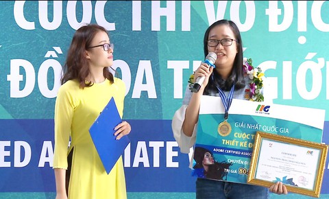 Nữ sinh đam mê đồ họa đến Mỹ tranh tài - Ảnh 1. Nữ sinh đam mê đồ họa đến Mỹ tranh tài - Ảnh 1.