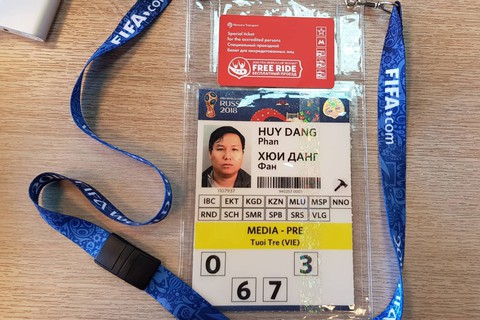 Phóng viên Tuổi Trẻ có thẻ tác nghiệp World Cup 2018 như thế nào? - Ảnh 5. Phóng viên Tuổi Trẻ có thẻ tác nghiệp World Cup 2018 như thế nào? - Ảnh 5.