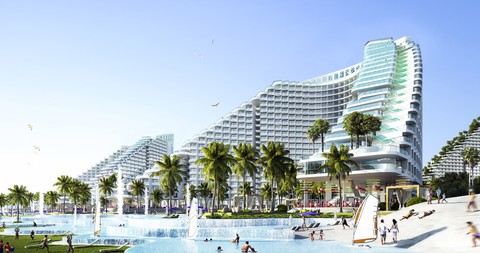 Dự án có bể bơi dài nửa cây số bên bờ biển Bãi Dài, Cam Ranh - Ảnh 2. Dự án có bể bơi dài nửa cây số bên bờ biển Bãi Dài, Cam Ranh - Ảnh 2.
