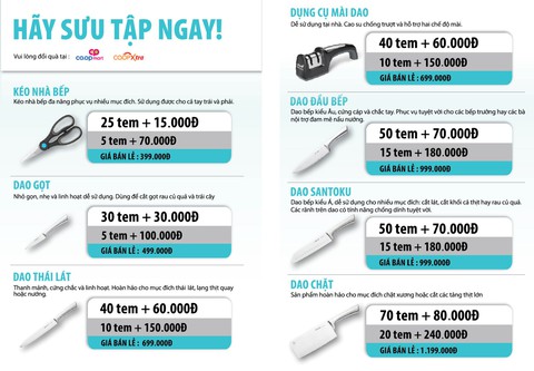 Đi siêu thị, “săn” tem  đổi đồ nghề làm bếp - Ảnh 2.