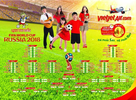 Tuổi Trẻ và Vietjet tặng bạn đọc lịch thi đấu World Cup 2018 - Ảnh 1. Tuổi Trẻ và Vietjet tặng bạn đọc lịch thi đấu World Cup 2018 - Ảnh 1.