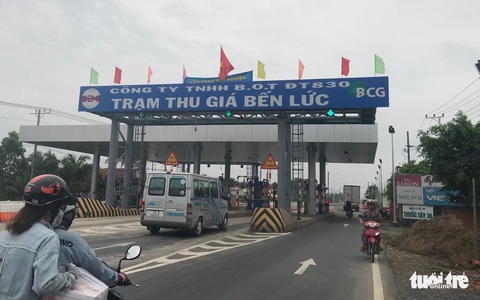 Bắt đầu thu phí BOT đường tỉnh 830 Bến Lức - Đức Hòa 19 năm - Ảnh 1. Bắt đầu thu phí BOT đường tỉnh 830 Bến Lức - Đức Hòa 19 năm - Ảnh 1.