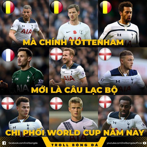 Trùm cuối tại World Cup: Tottenham vượt mặt Barca, Real - Ảnh 4. Trùm cuối tại World Cup: Tottenham vượt mặt Barca, Real - Ảnh 4.