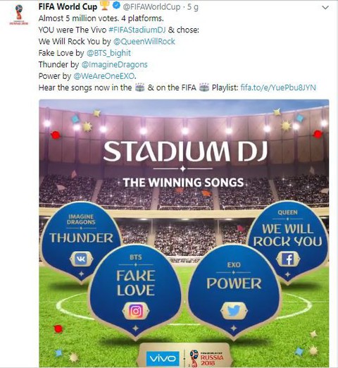 Hit Tình giả của BTS lọt top 4 bài hát phát tại chung kết World Cup - Ảnh 3. Hit Tình giả của BTS lọt top 4 bài hát phát tại chung kết World Cup - Ảnh 3.