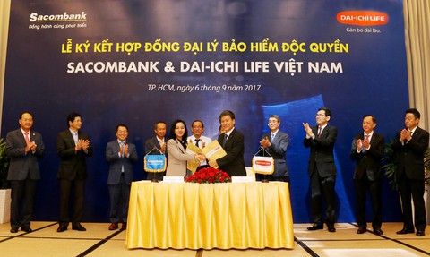 Hợp tác bancassurance Sacombank và Dai-ichi Life VN vượt kỳ vọng - Ảnh 1. Hợp tác bancassurance Sacombank và Dai-ichi Life VN vượt kỳ vọng - Ảnh 1.