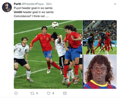 Umtiti: từ pha chơi bóng rổ đến điệu lắc vòng ba gây sốt - Ảnh 7. Umtiti: từ pha chơi bóng rổ đến điệu lắc vòng ba gây sốt - Ảnh 7.