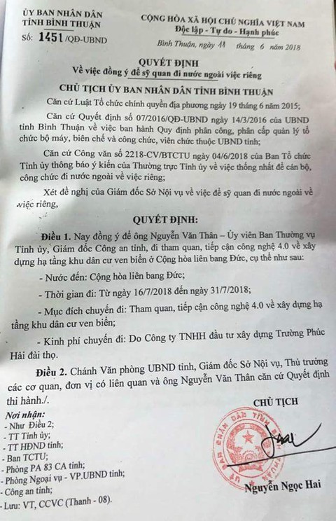 Giám đốc công an đi Đức học tập làm hạ tầng biển - Ảnh 2.