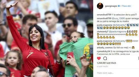 Bạn gái Ronaldo bị trút giận sau thất bại của CR7 ở World Cup - Ảnh 2. Bạn gái Ronaldo bị trút giận sau thất bại của CR7 ở World Cup - Ảnh 2.