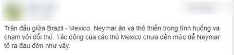 Neymar lại nhận ‘gạch đá’ vì ăn vạ thô thiển - Ảnh 2. Neymar lại nhận ‘gạch đá’ vì ăn vạ thô thiển - Ảnh 2.