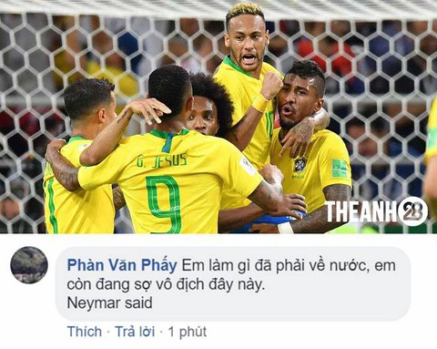 Dân mạng phát cuồng khi Neymar phá lời nguyền World Cup - Ảnh 2. Dân mạng phát cuồng khi Neymar phá lời nguyền World Cup - Ảnh 2.