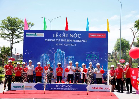 Gamuda Gardens cất nóc dự án tổ hợp căn hộ cao cấp The ZEN Residence - Ảnh 1. Gamuda Gardens cất nóc dự án tổ hợp căn hộ cao cấp The ZEN Residence - Ảnh 1.