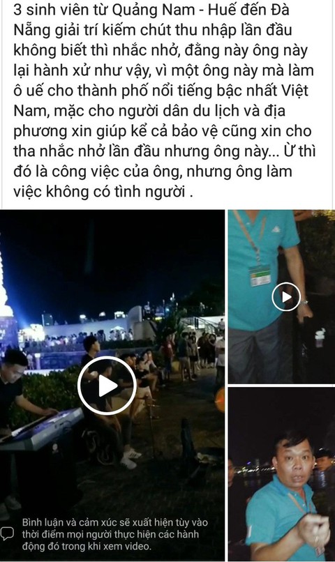 Cán bộ phường tịch thu nhạc cụ của du ca đường phố gây bức xúc - Ảnh 1. Cán bộ phường tịch thu nhạc cụ của du ca đường phố gây bức xúc - Ảnh 1.