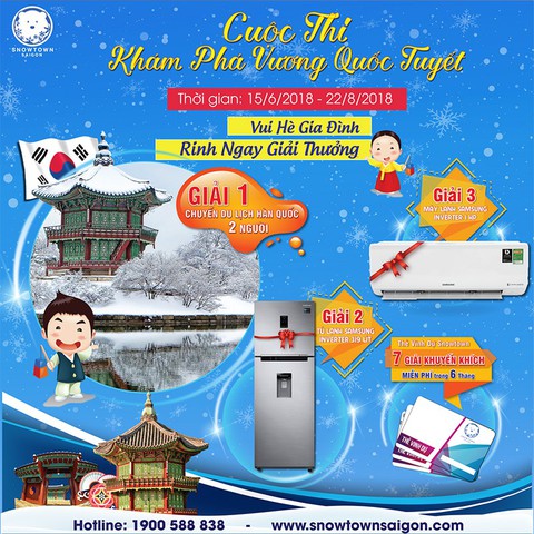 Khám phá vương quốc tuyết Snow Town săn chuyến du lịch Hàn - Ảnh 1. Khám phá vương quốc tuyết Snow Town săn chuyến du lịch Hàn - Ảnh 1.