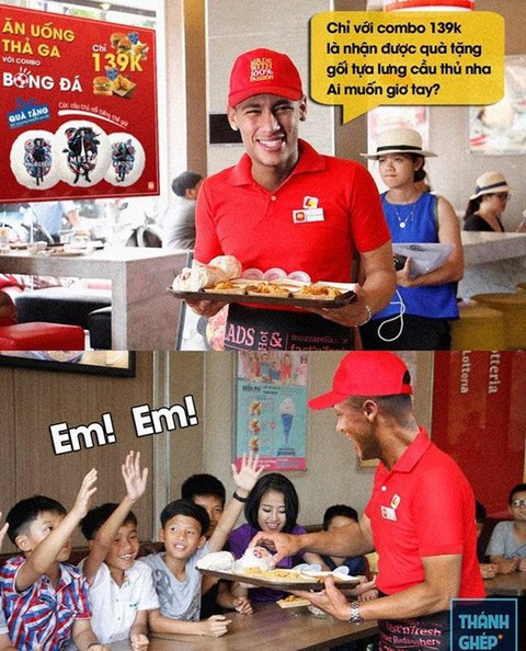 Fan chế Neymar: Từ cầu thủ thành diễn viên lăn và anh bán gà rán - Ảnh 13. Fan chế Neymar: Từ cầu thủ thành diễn viên lăn và anh bán gà rán - Ảnh 13.