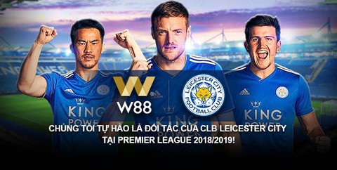 W88 trở thành đối tác toàn cầu Câu lạc bộ bóng đá Leicester City - Ảnh 1. W88 trở thành đối tác toàn cầu Câu lạc bộ bóng đá Leicester City - Ảnh 1.