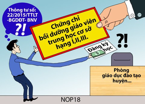 Bồi dưỡng nghiệp vụ, sao giáo viên phải đóng tiền? - Ảnh 1. Bồi dưỡng nghiệp vụ, sao giáo viên phải đóng tiền? - Ảnh 1.
