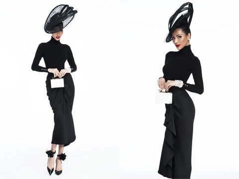 Một chân váy đen, mười cách mặc sáng tạo! - Ảnh 9. Một chân váy đen, mười cách mặc sáng tạo! - Ảnh 9.