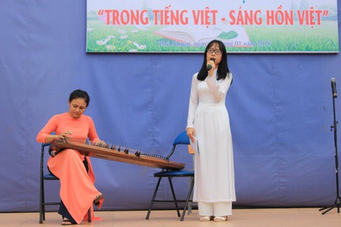 Cô trò cùng giữ sự trong sáng của tiếng Việt - Ảnh 1. Cô trò cùng giữ sự trong sáng của tiếng Việt - Ảnh 1.