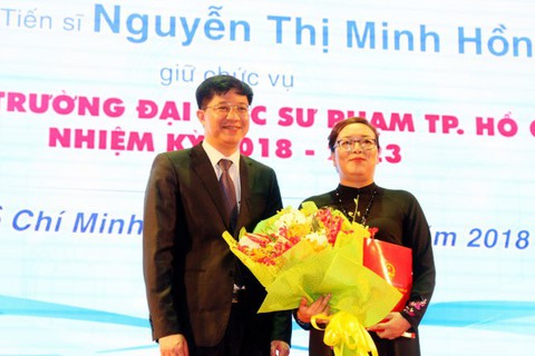 ĐH Sư phạm TP.HCM có nữ hiệu trưởng đầu tiên 47 tuổi - Ảnh 1. ĐH Sư phạm TP.HCM có nữ hiệu trưởng đầu tiên 47 tuổi - Ảnh 1.