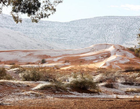 Chuyện khó tin: tuyết rơi phủ trắng sa mạc Sahara - Ảnh 9. Chuyện khó tin: tuyết rơi phủ trắng sa mạc Sahara - Ảnh 9.