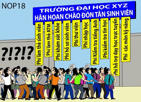 Đến lượt trường đại học, cao đẳng lạm thu - Ảnh 1. Đến lượt trường đại học, cao đẳng lạm thu - Ảnh 1.