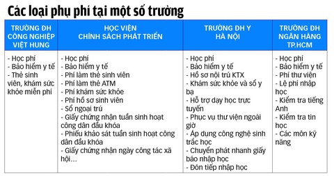 Đến lượt trường đại học, cao đẳng lạm thu - Ảnh 2. Đến lượt trường đại học, cao đẳng lạm thu - Ảnh 2.